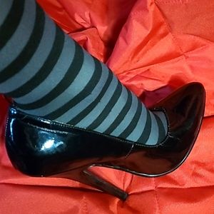 Ellie Black Fetish Heels, size 12
